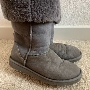 Grey tall Uggs